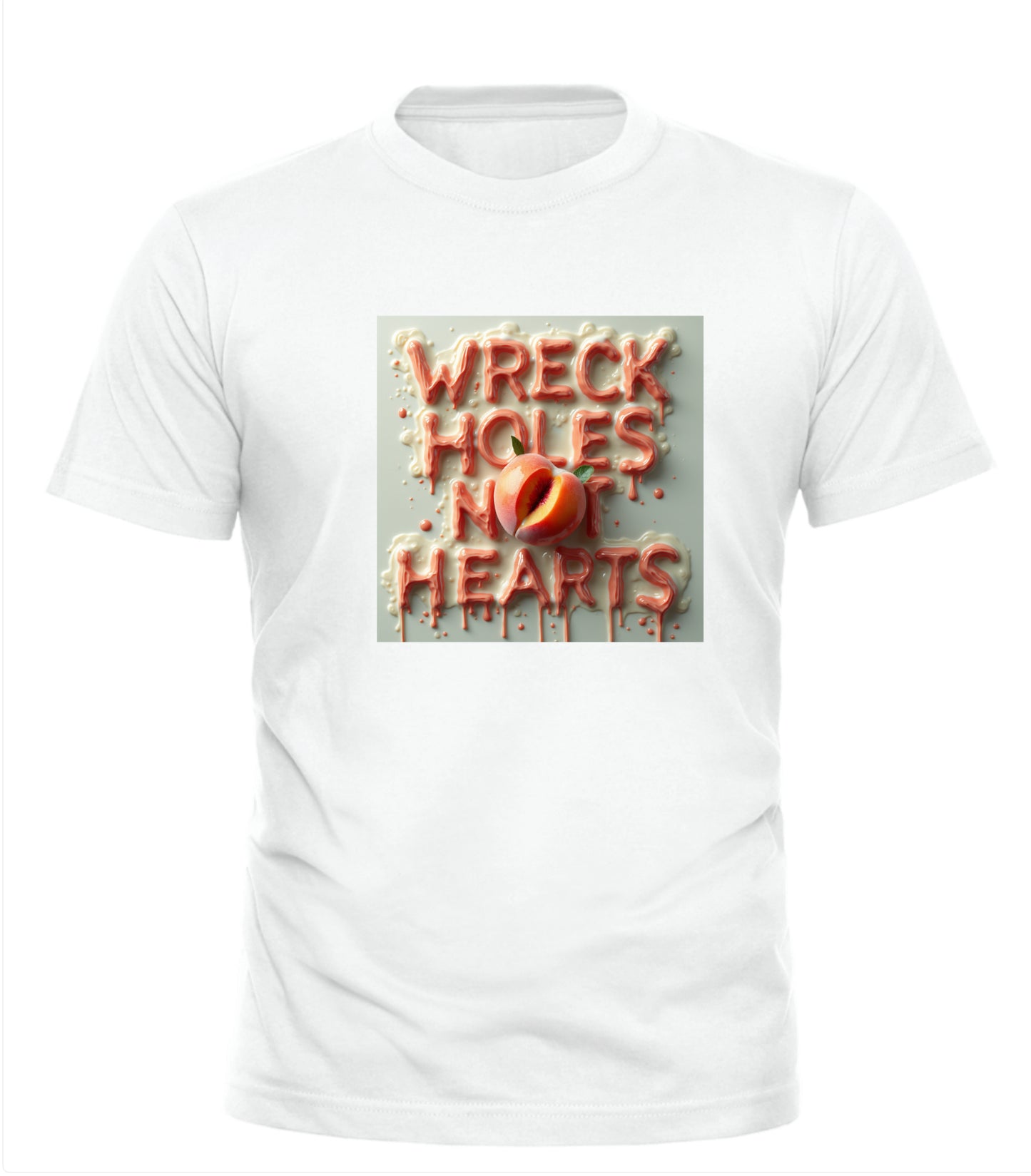 WRECK HOLES NOT HEARTS - SHORT SLEEVE T-SHIRT - GOOD TROUBLE FASHION