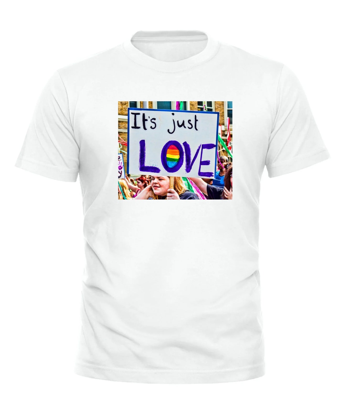 IT’S JUST LOVE PRIDE TEE - GOOD TROUBLE FASHION