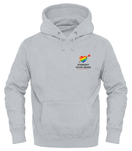Straight to My Heart™ Pride Hoodie – Cozy, Colorful & Full of Heart - Good Trouble Fashion