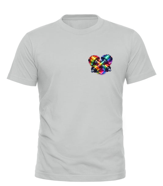 Rainbow Dumbbell Pride Tee | Good Trouble Fashion