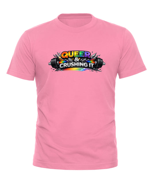 Queer & Crushing It Workout Tee | Good Trouble Fashion