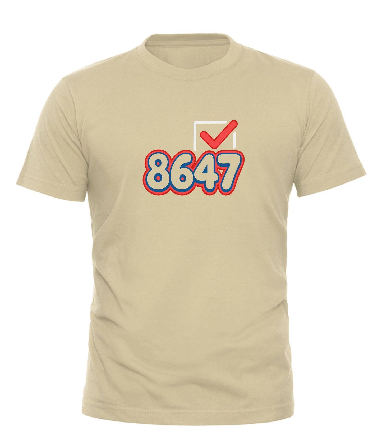 8647 Graphic Tee with Bold Design – unisex graphic cotton T-shirt from Good Trouble Fashion – soft jersey tee product photo