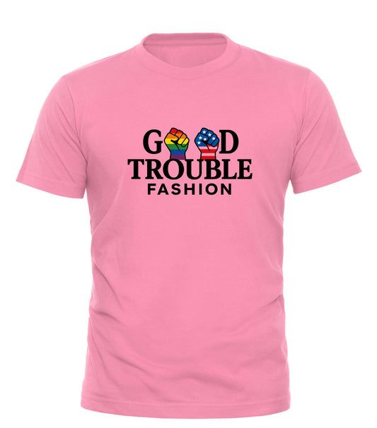 Good Fight Signature Tee – unisex graphic cotton T-shirt from Good Trouble Fashion – soft jersey tee product photo