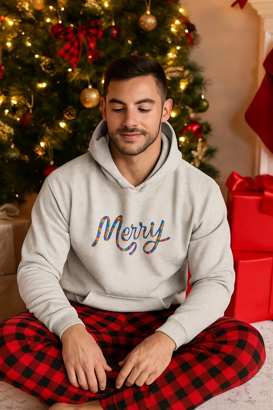 Merry and Bright Holiday Hoodie | Good Trouble Fashion - Good Trouble Fashion