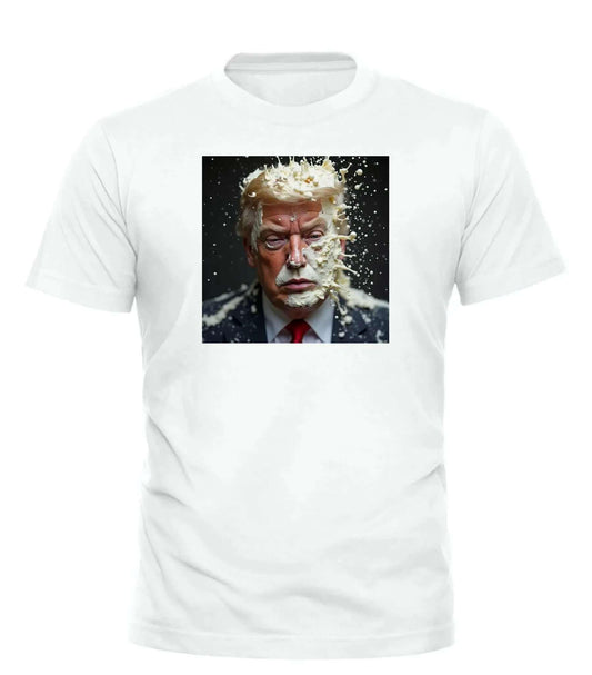 Cum Dump Trump Tee – unisex graphic cotton T-shirt from Good Trouble Fashion – soft jersey tee product photo