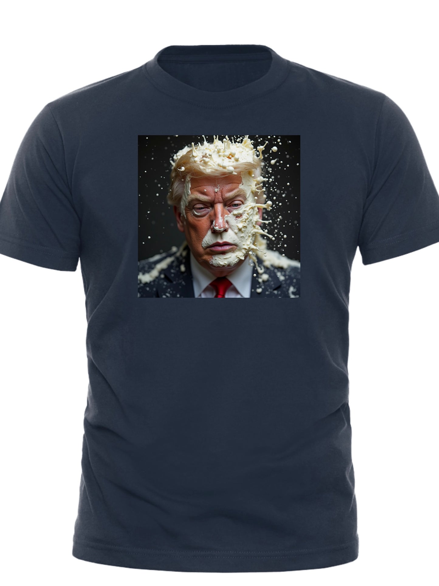 Cum Dump Trump Tee – unisex graphic cotton T-shirt from Good Trouble Fashion – soft jersey tee product photo