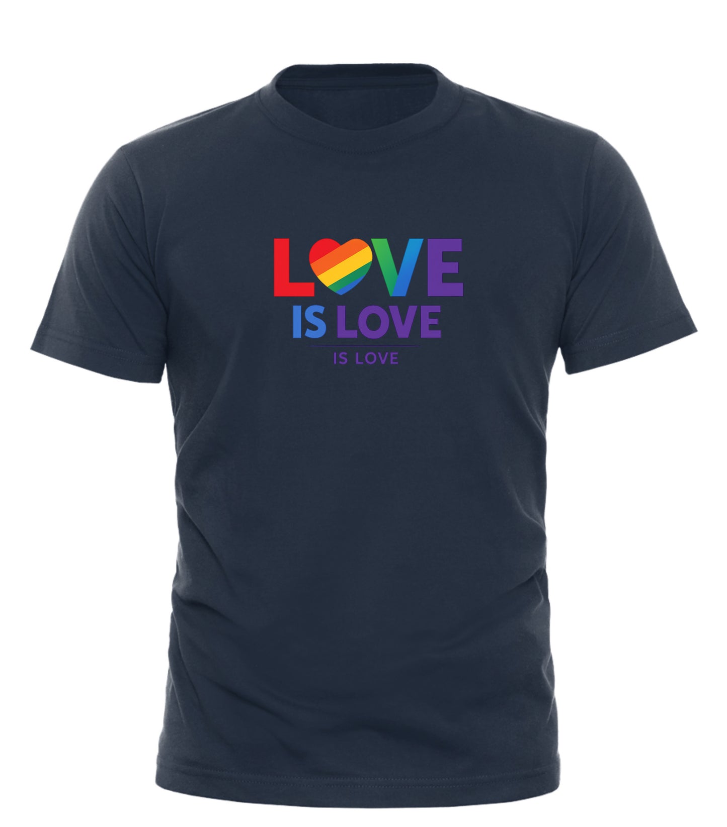 Love Is Love Rainbow Pride T-Shirt ā Unisex LGBTQ+ Equality Tee - Good Trouble Fashion