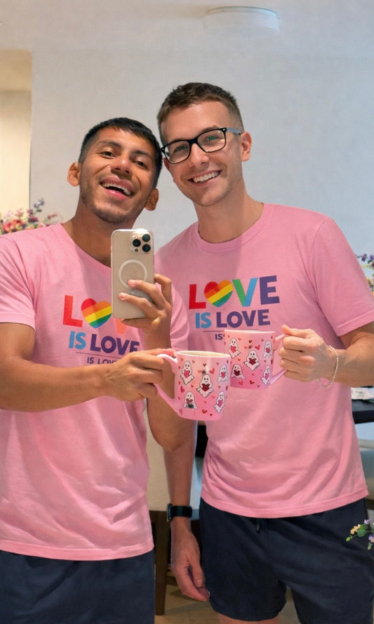 Love Is Love Rainbow Pride T-Shirt – Unisex LGBTQ+ Equality Tee - Good Trouble Fashion