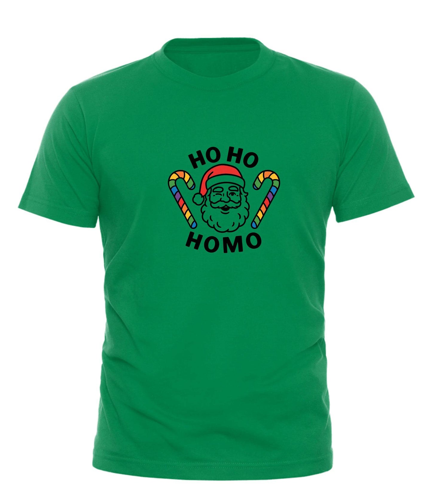 Ho Ho Homo Tee by Good Trouble Fashion - Celebrate Pride and Make a Statement - Good Trouble Fashion