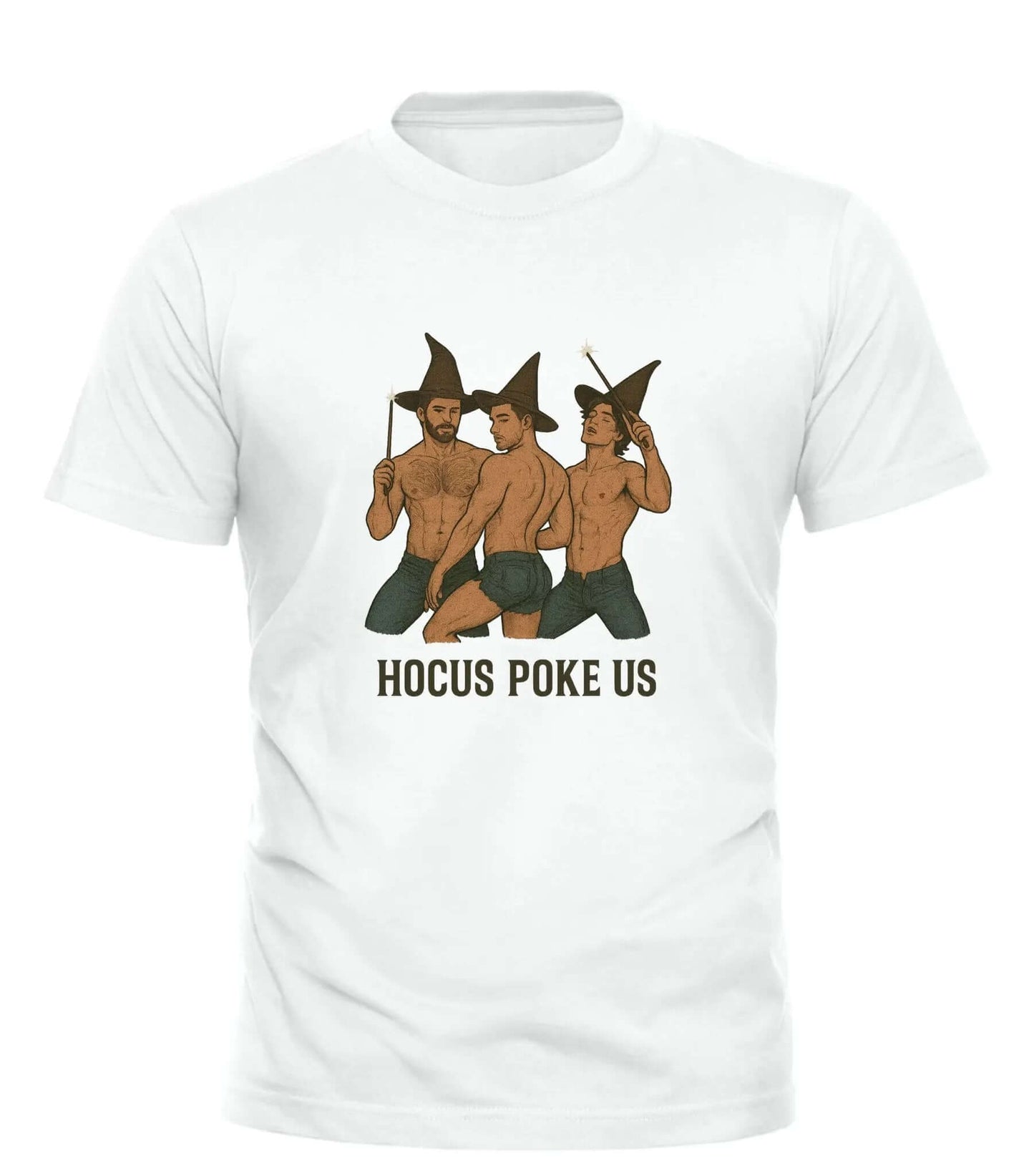 Hocus Poke Us Tee - Trendy Gay Theme Graphic Apparel - Good Trouble Fashion