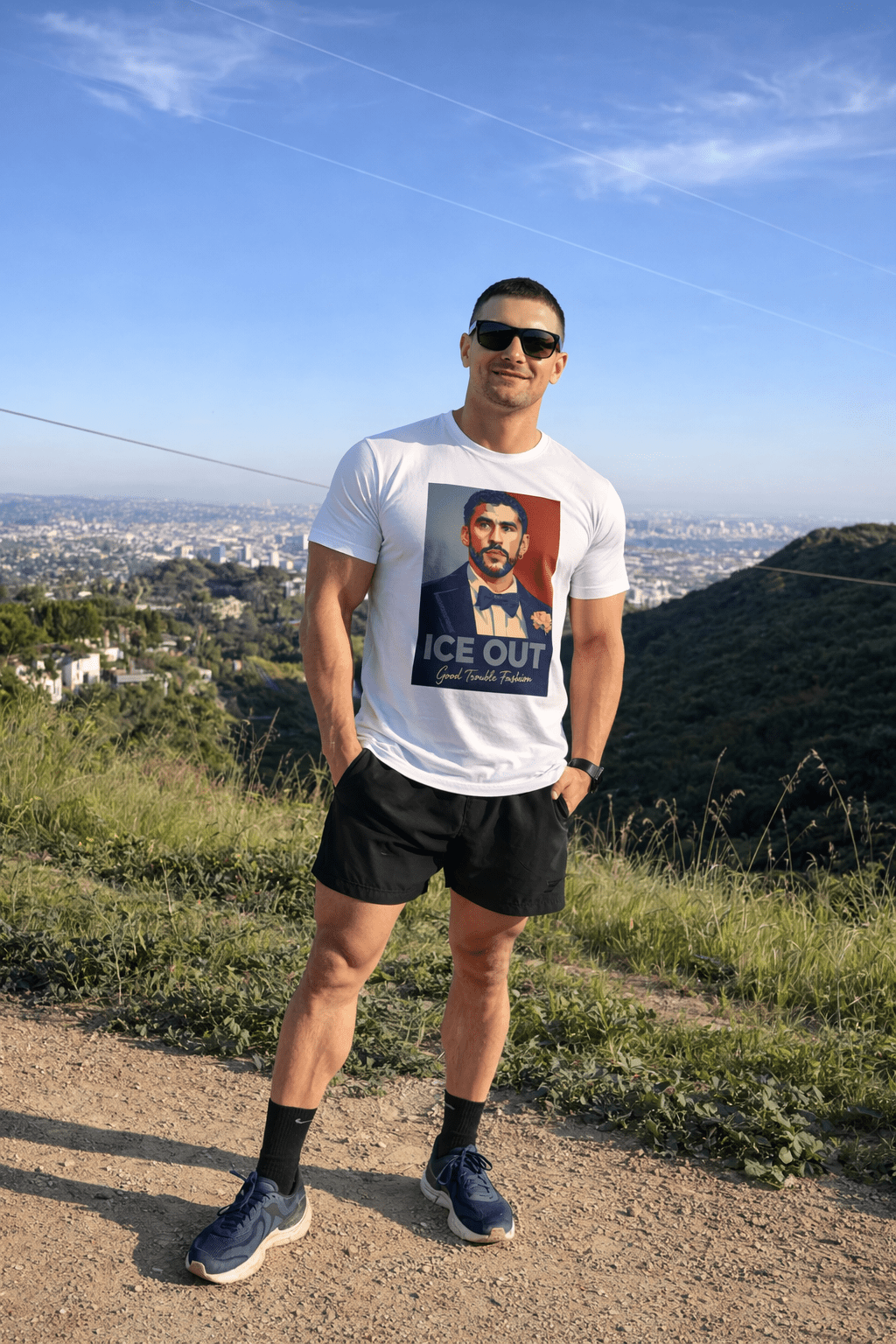 ICE OUT Luxe Tuxedo Graphic Tee – Bad Bunny Graphic Tee by Good Trouble Fashion - Good Trouble Fashion
