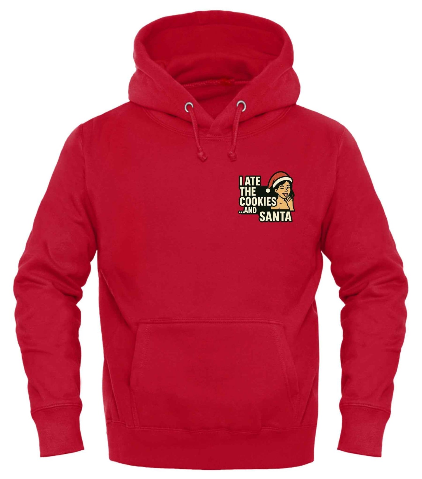 Santa Holiday Hoodie - Celebrate Comfort with Santa and His Cookies Good Trouble Holiday Edit - Good Trouble Fashion
