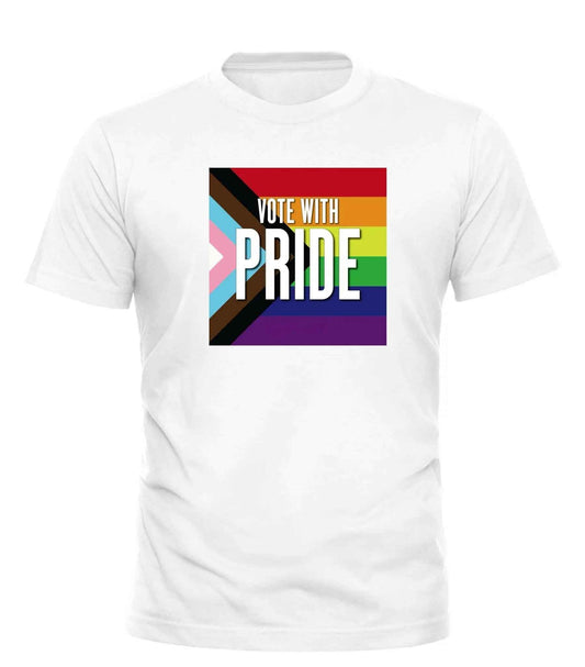 Vote With Pride T-Shirt - Celebrate Equality and Empowerment - Good Trouble Fashion