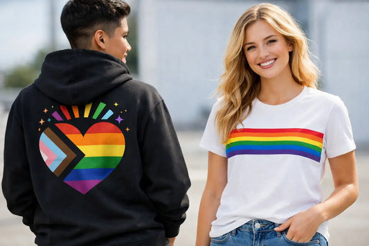 Pride Hoodies vs Rainbow Basics Wear It Loud - Good Trouble Fashion