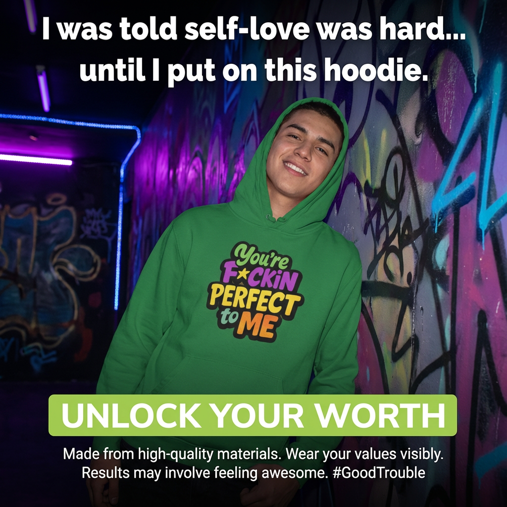 Good Trouble Affirmation Hoodies & Tees — Wear Hope. Start Conversations. Save Lives. - Good Trouble Fashion