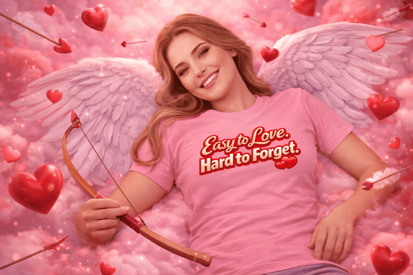 Easy to Love. Hard to Forget. T-Shirt – Unisex Valentine’s Graphic Tee - Good Trouble Fashion