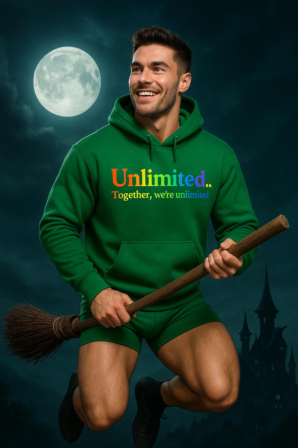 Wicked for Good Unlimited Love Hoodie – cozy unisex graphic hoodie from Good Trouble Fashion – soft fleece sweatshirt style product photo