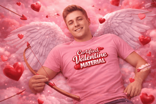 Certified Valentine Material™ T-Shirt – Cute, Confident & Ready for Love - Good Trouble Fashion