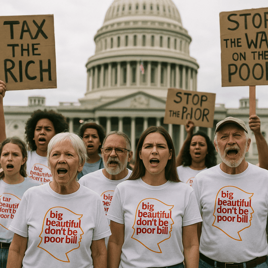 Big Beautiful Don't Be Poor Bill Shirt – unisex graphic cotton T-shirt from Good Trouble Fashion – soft jersey tee product photo