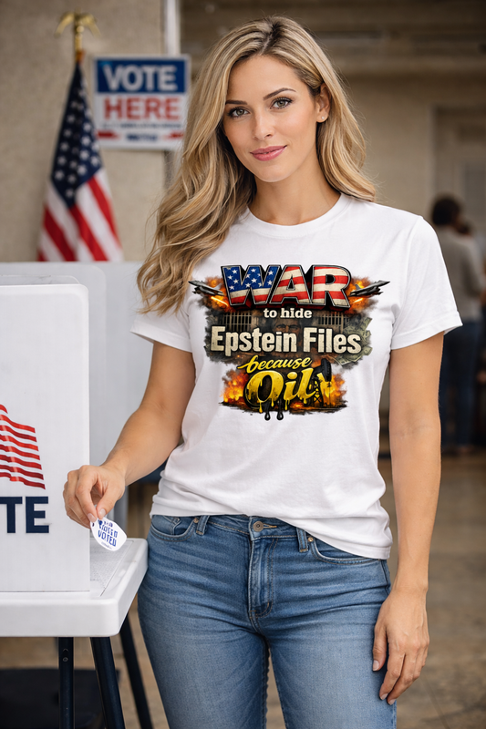 War Epstein File Secrets Tee - Unique Graphic Tee for Bold Statements