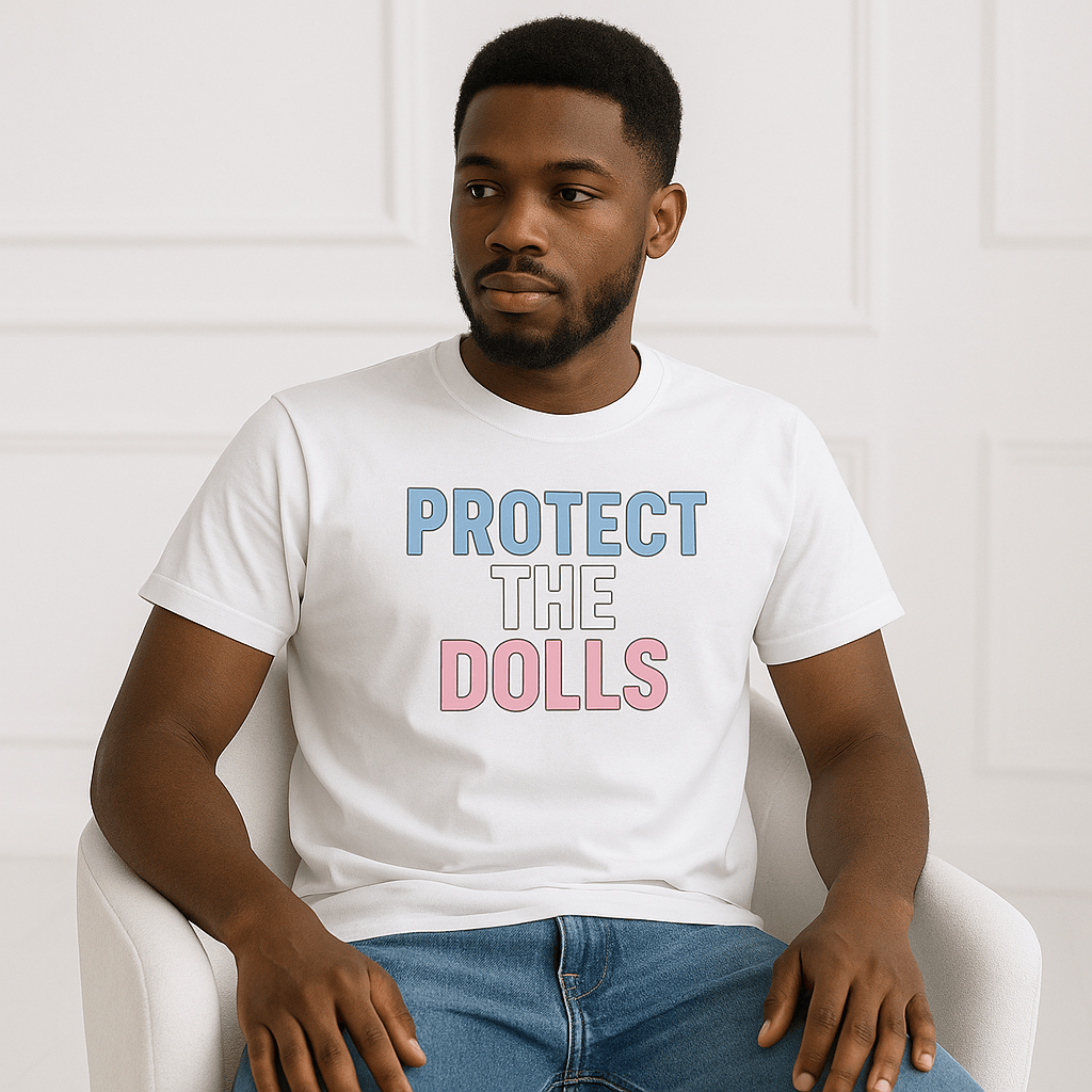 Protect The Dolls Black Tank – original Good Trouble Fashion apparel – product photo
