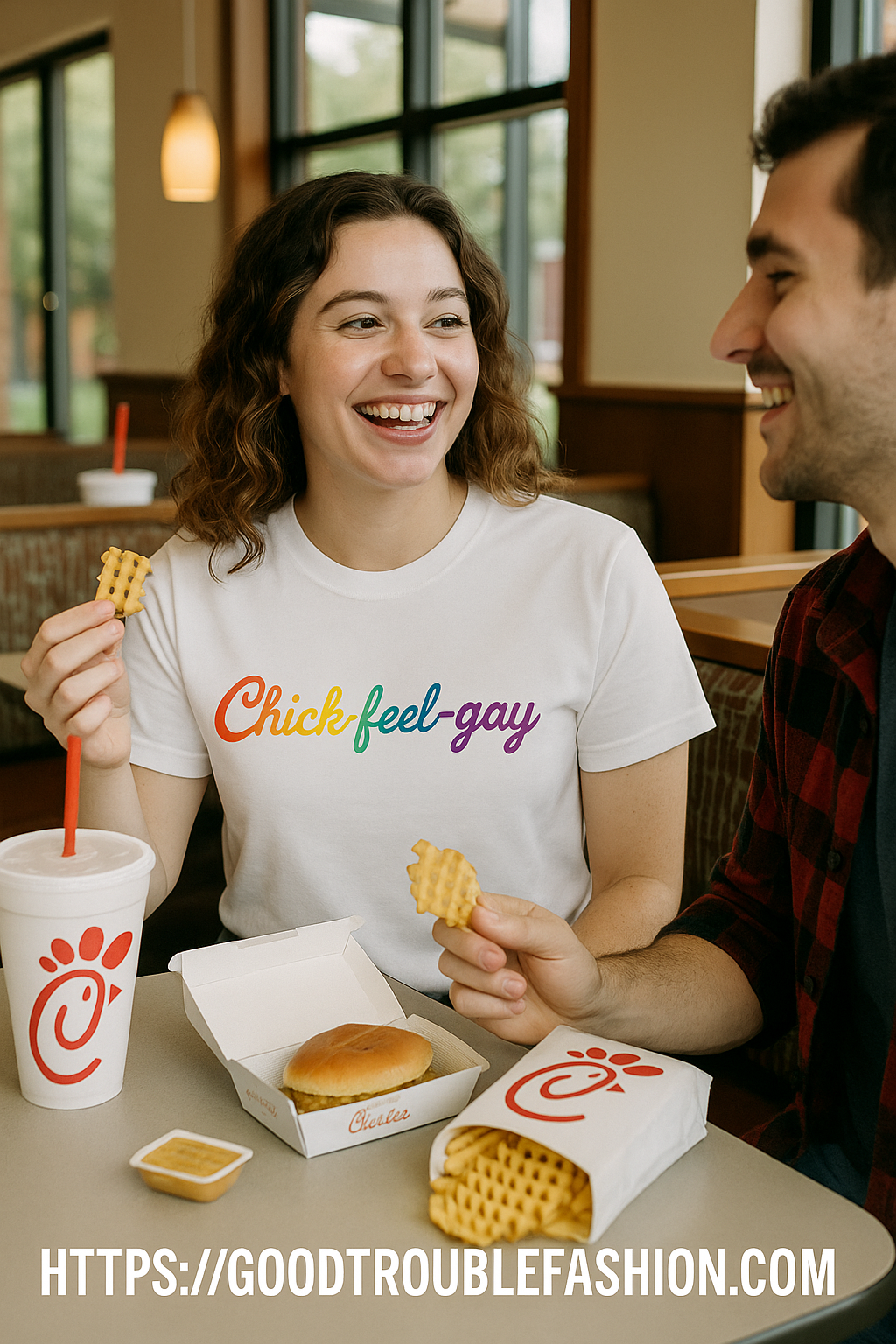 GOOD TROUBLE FASHION Chick-feel-gay Graphic Tee