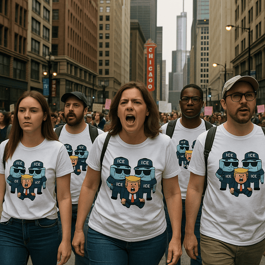 Ice Ice Baby Trump Tee – Immigration Justice Is Not Optional - Good Trouble Fashion