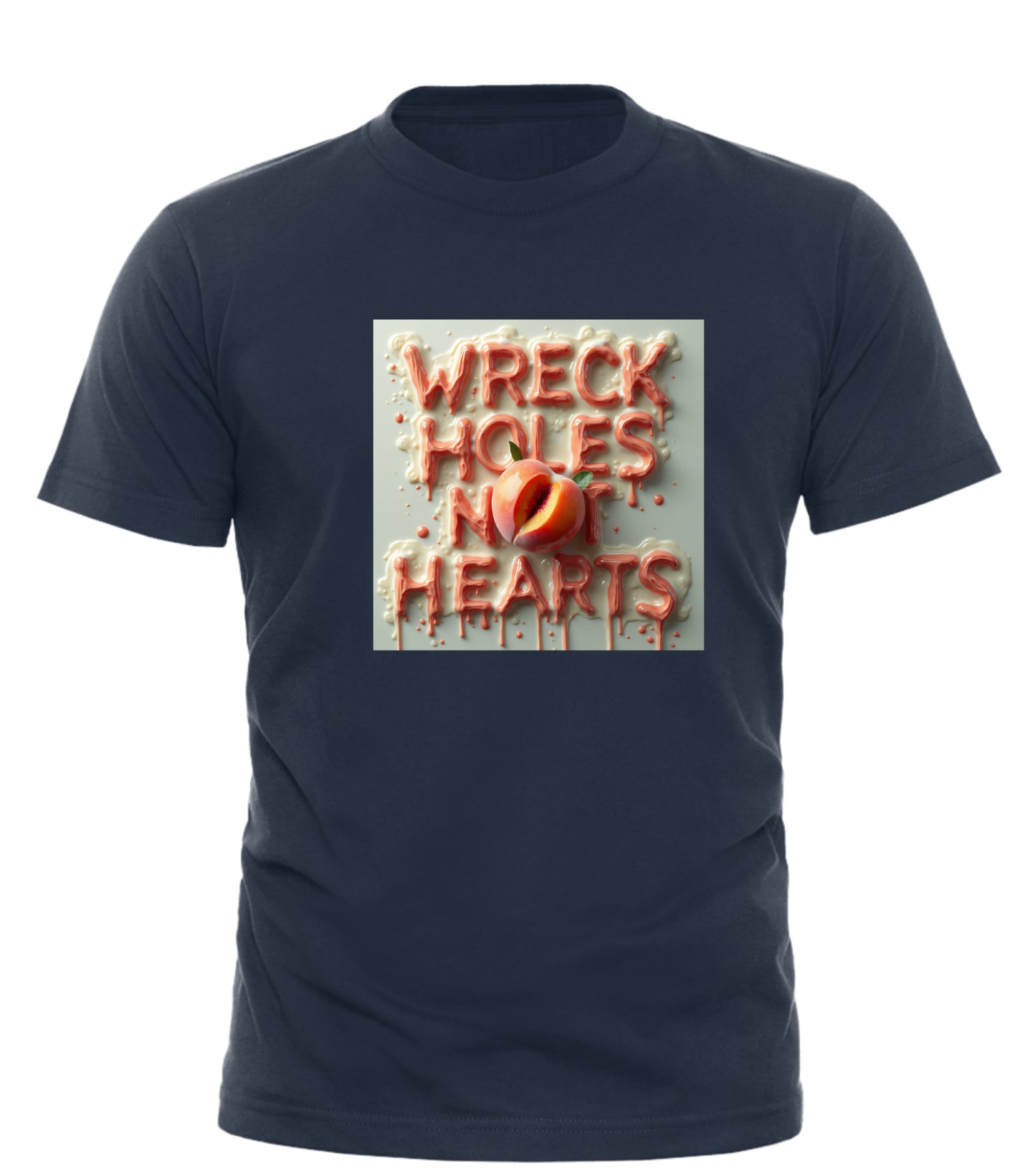 WRECK HOLES NOT HEARTS - SHORT SLEEVE T-SHIRT - GOOD TROUBLE FASHION