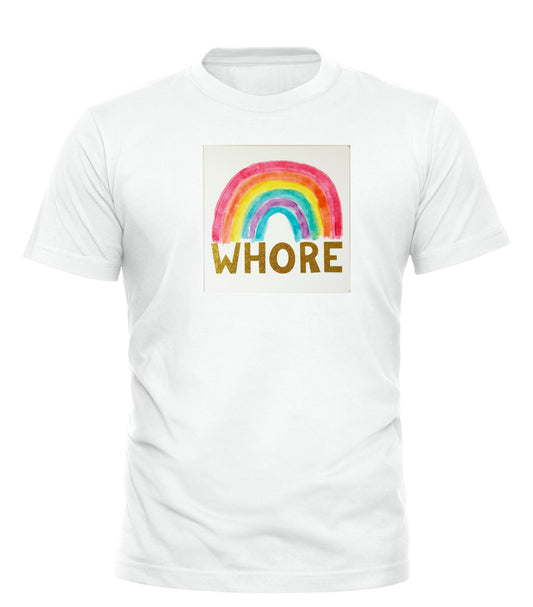 WHORE RAINBOW TEE - GOOD TROUBLE FASHION