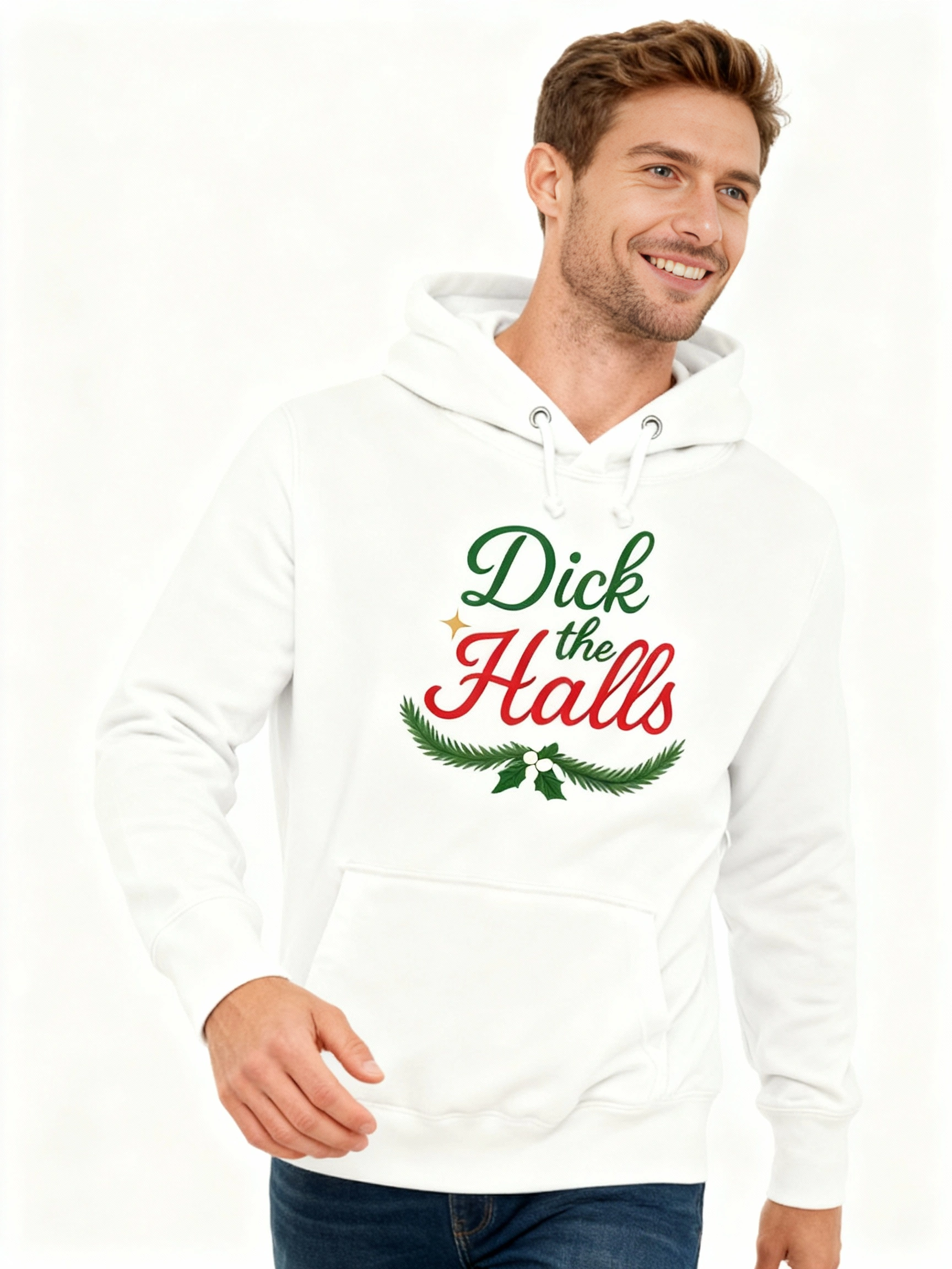 GOOD TROUBLE FASHION Dick the Halls Holiday Sweatshirt