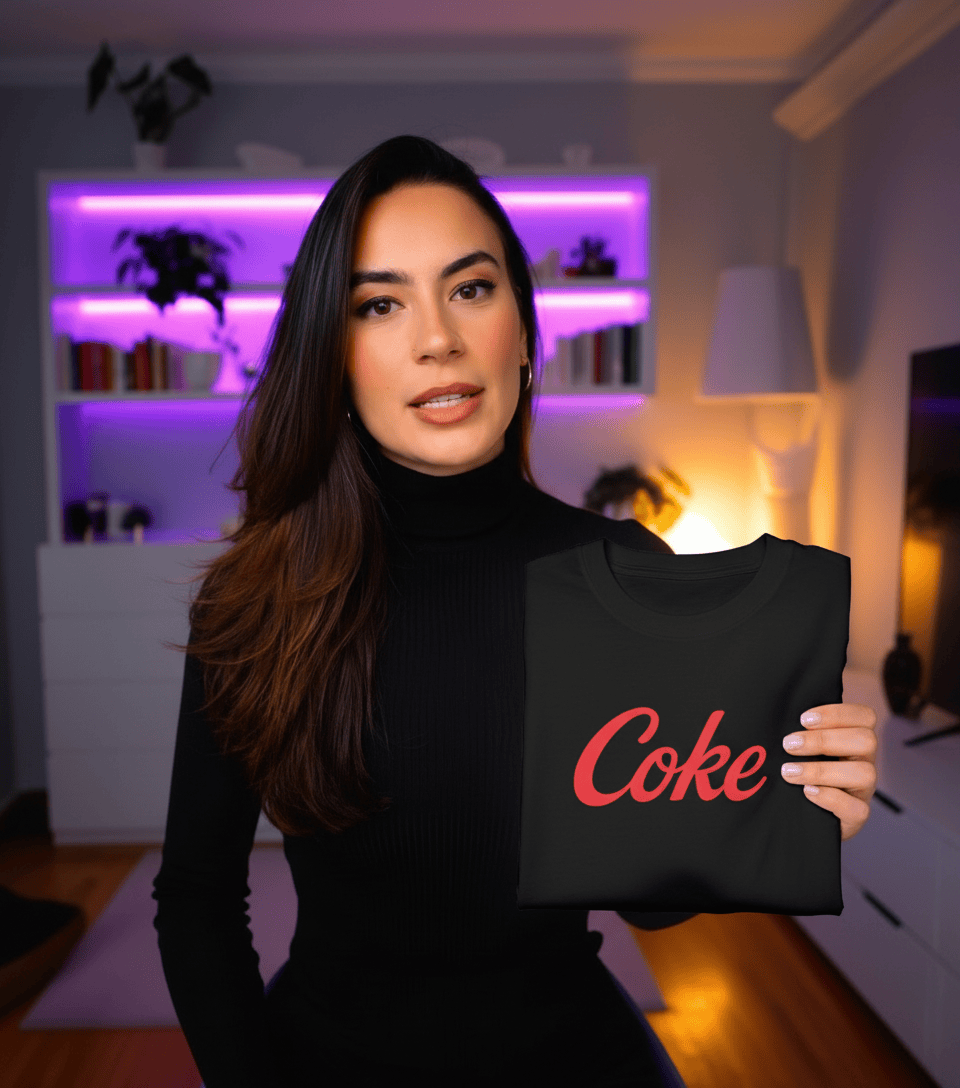 Coke T-shirt – unisex graphic cotton T-shirt from Good Trouble Fashion – soft jersey tee product photo