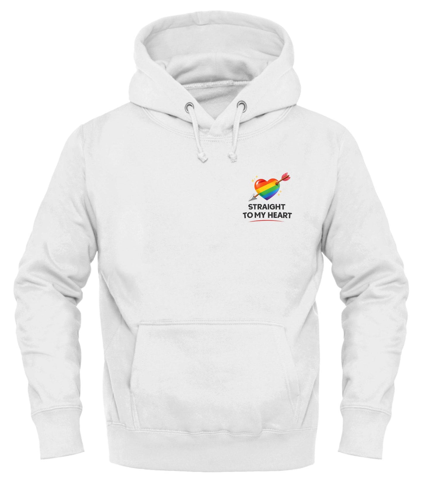 Straight to My Heart™ Pride Hoodie – Cozy, Colorful & Full of Heart - Good Trouble Fashion