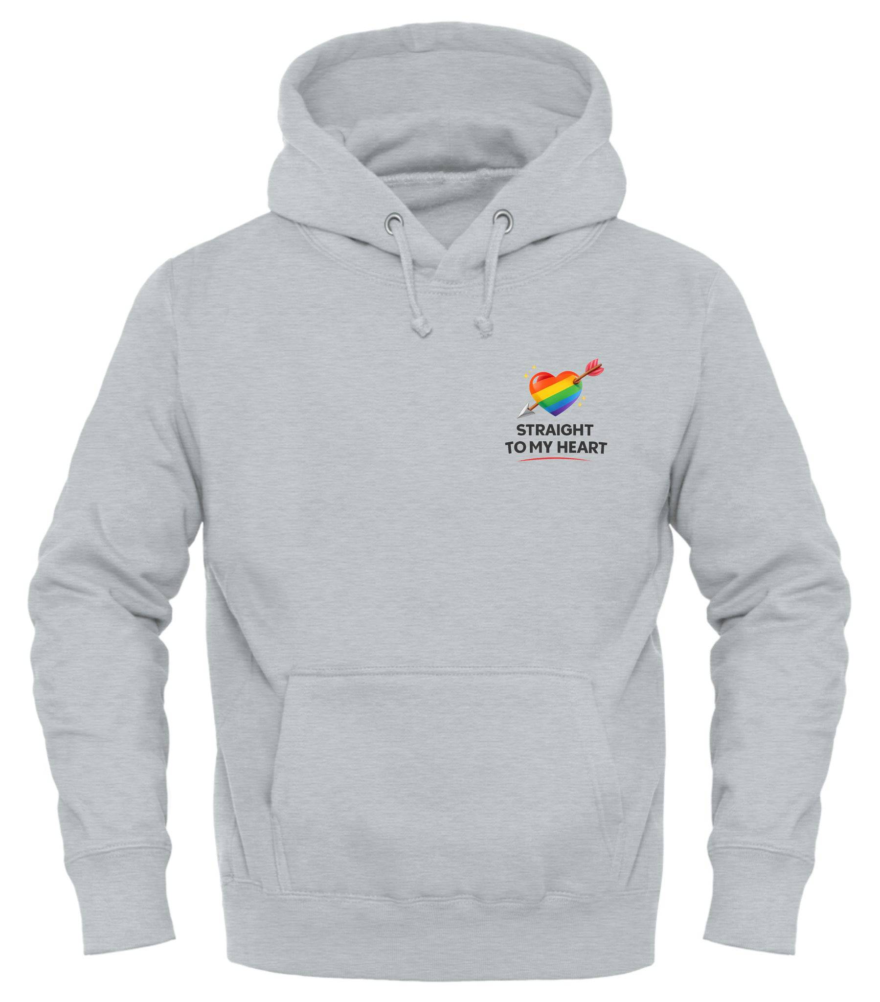 Straight to My Heart™ Pride Hoodie – Cozy, Colorful & Full of Heart - Good Trouble Fashion