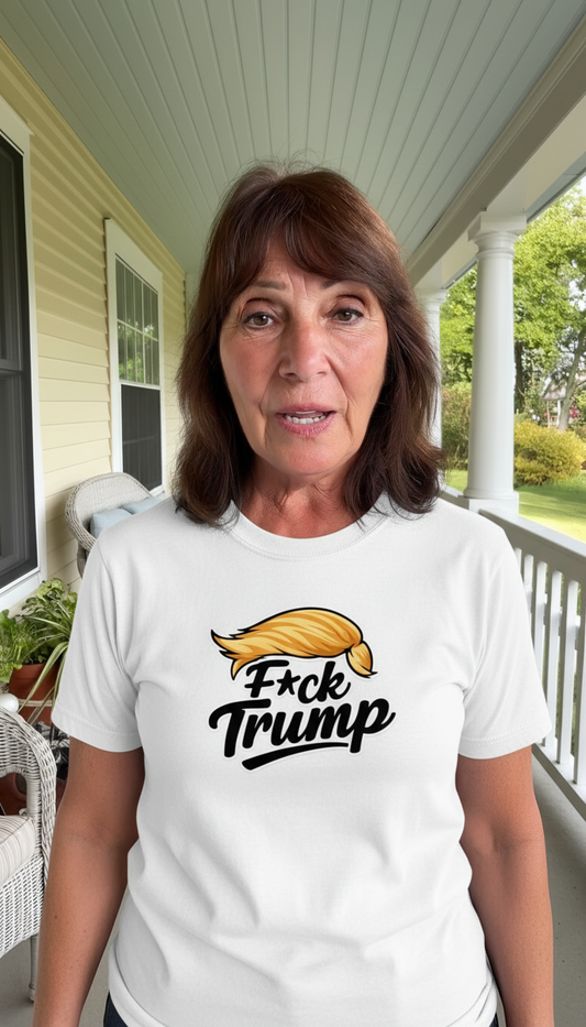 Fxck Trump Graphic T-Shirt – Bold Anti-Trump Statement Tee - Good Trouble Fashion