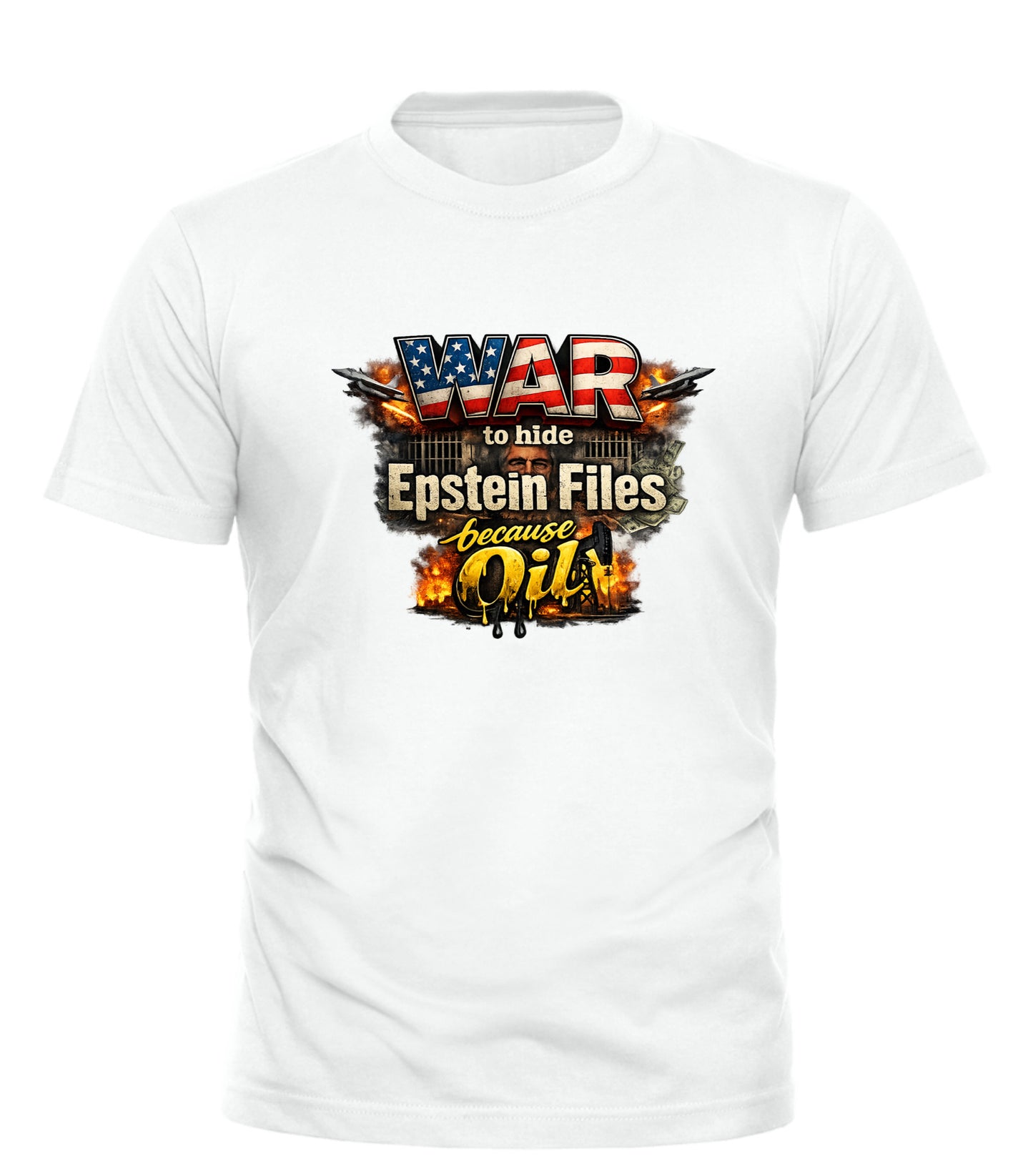 War Epstein File Secrets Tee - Unique Graphic Tee for Bold Statements