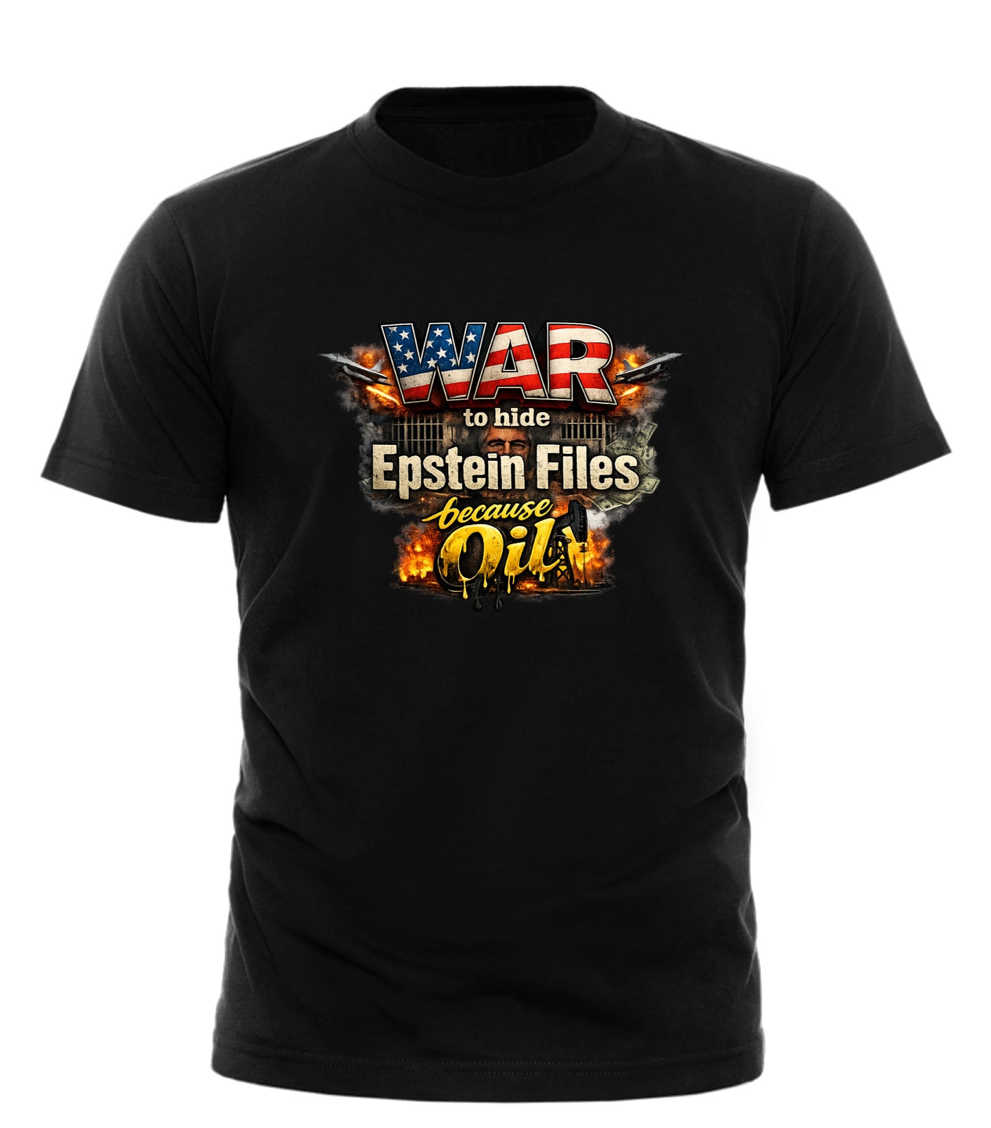 War Epstein File Secrets Tee - Unique Graphic Tee for Bold Statements
