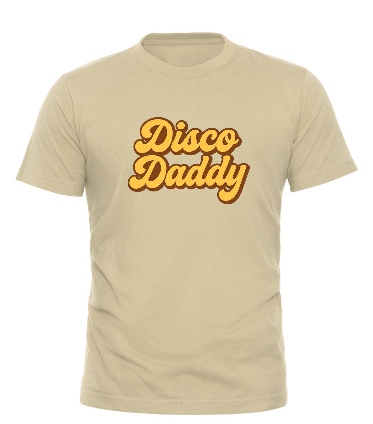 Disco Daddy T-Shirt - Retro Style Tee – unisex graphic cotton T-shirt from Good Trouble Fashion – soft jersey tee product photo