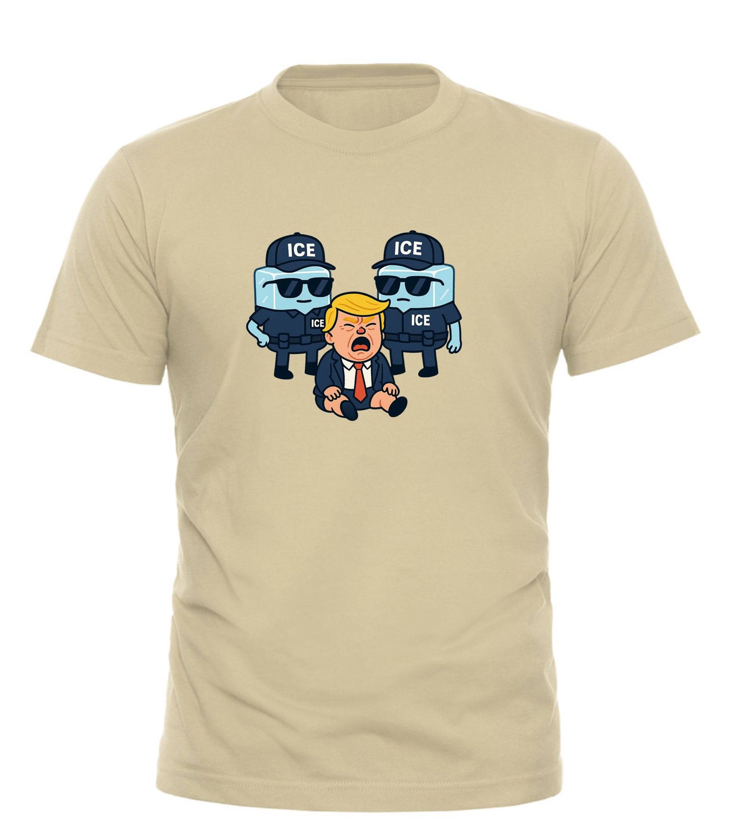 ICE protest t-shirt with Bold Design – unisex graphic cotton T-shirt from Good Trouble Fashion – soft jersey tee product photo