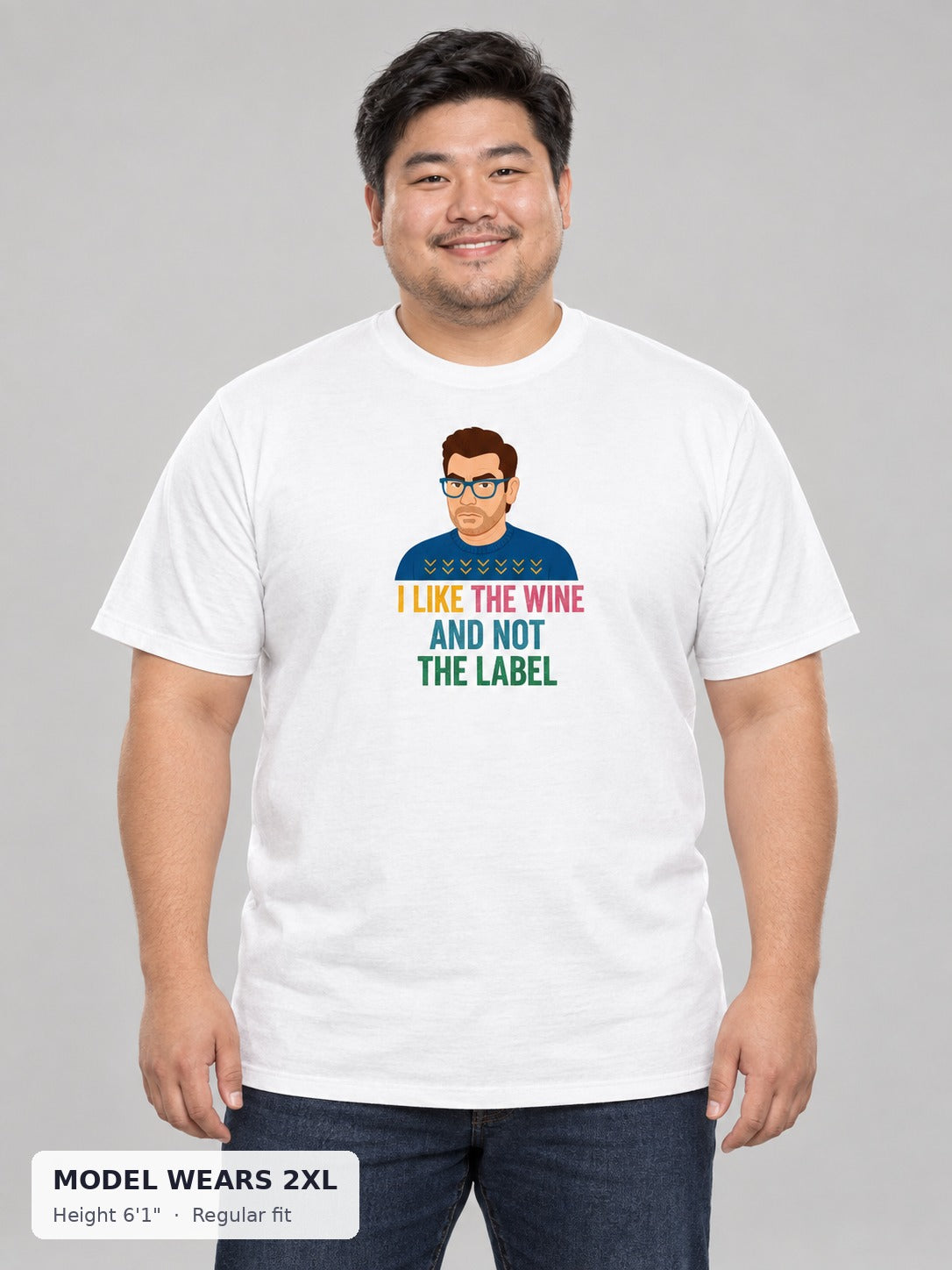 Anti-Label Pride Tee on a plus-size model wearing size 2XL, 6'1" - Good Trouble Fashion