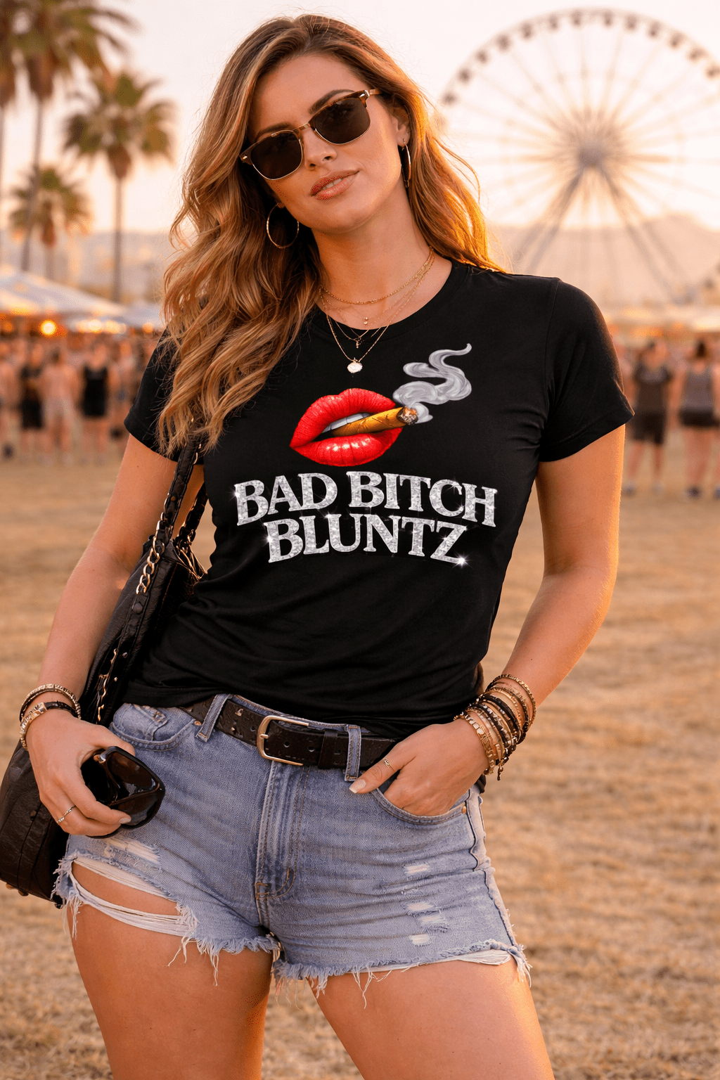 BAD BITCH BLUNTZ T - SHIRT - Good Trouble Fashion