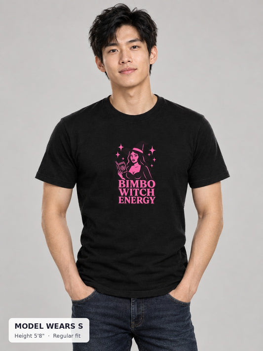 Bimbo Witch T-Shirt on model wearing size S - Good Trouble Fashion
