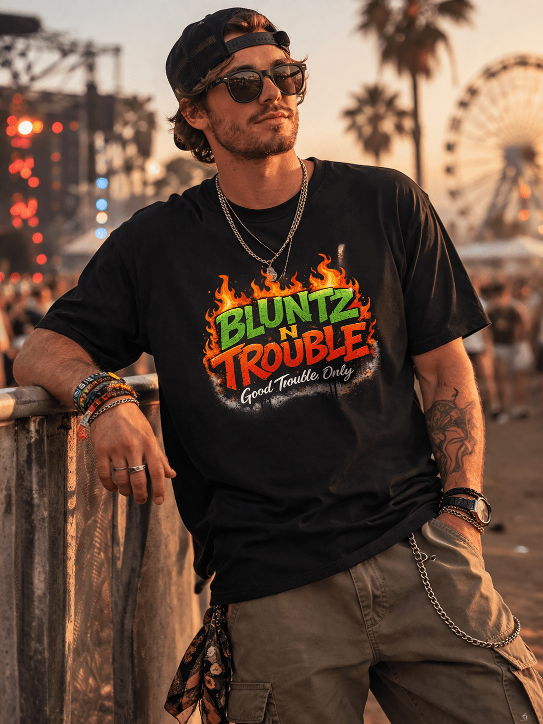 BLUNTZ N TROUBLE Good Trouble T-Shirt for Bold Expression - Good Trouble Fashion