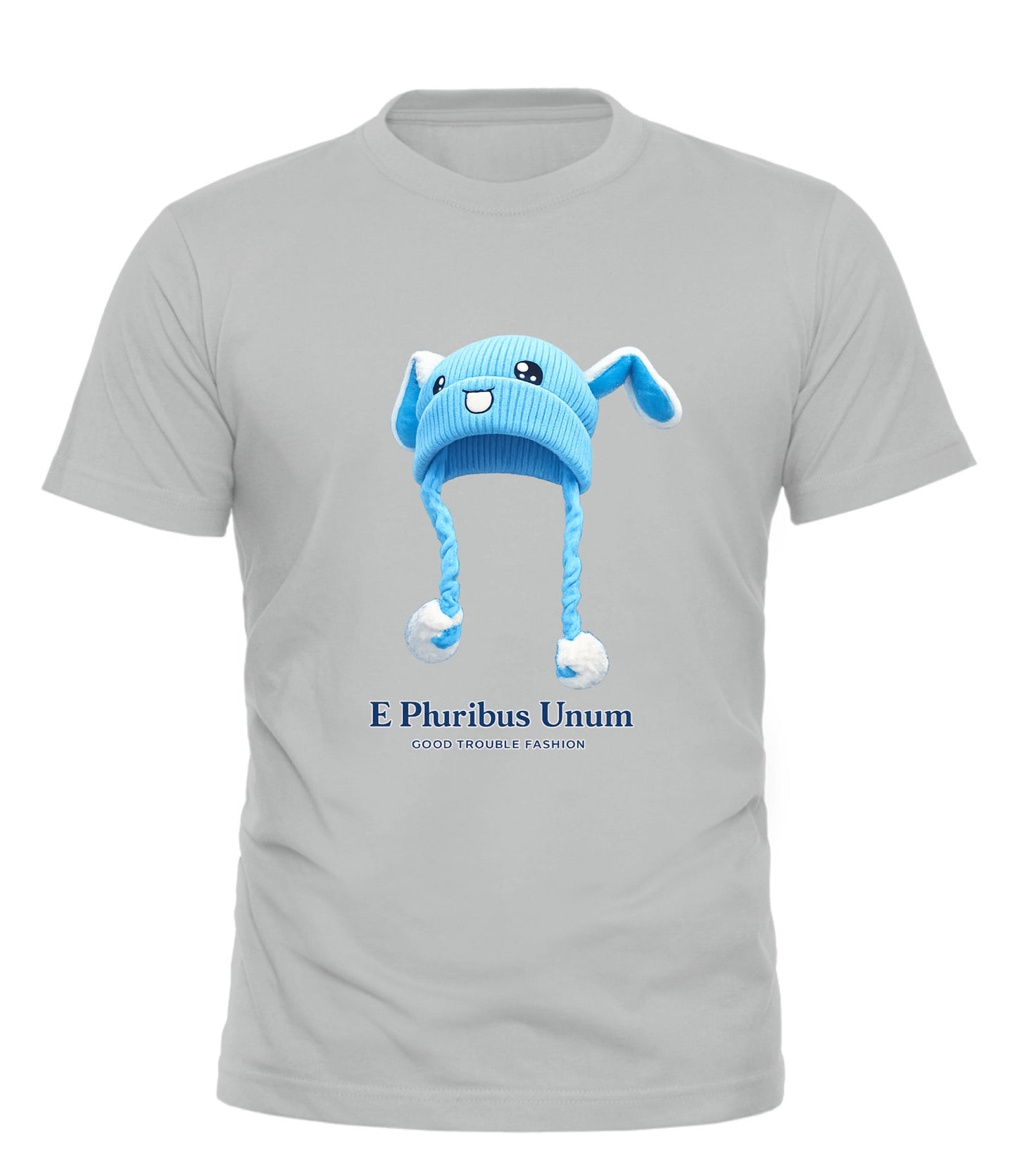 E pluribus unum T-shirt - Blue Hat Boy Design for Everyday Wear - Good Trouble Fashion