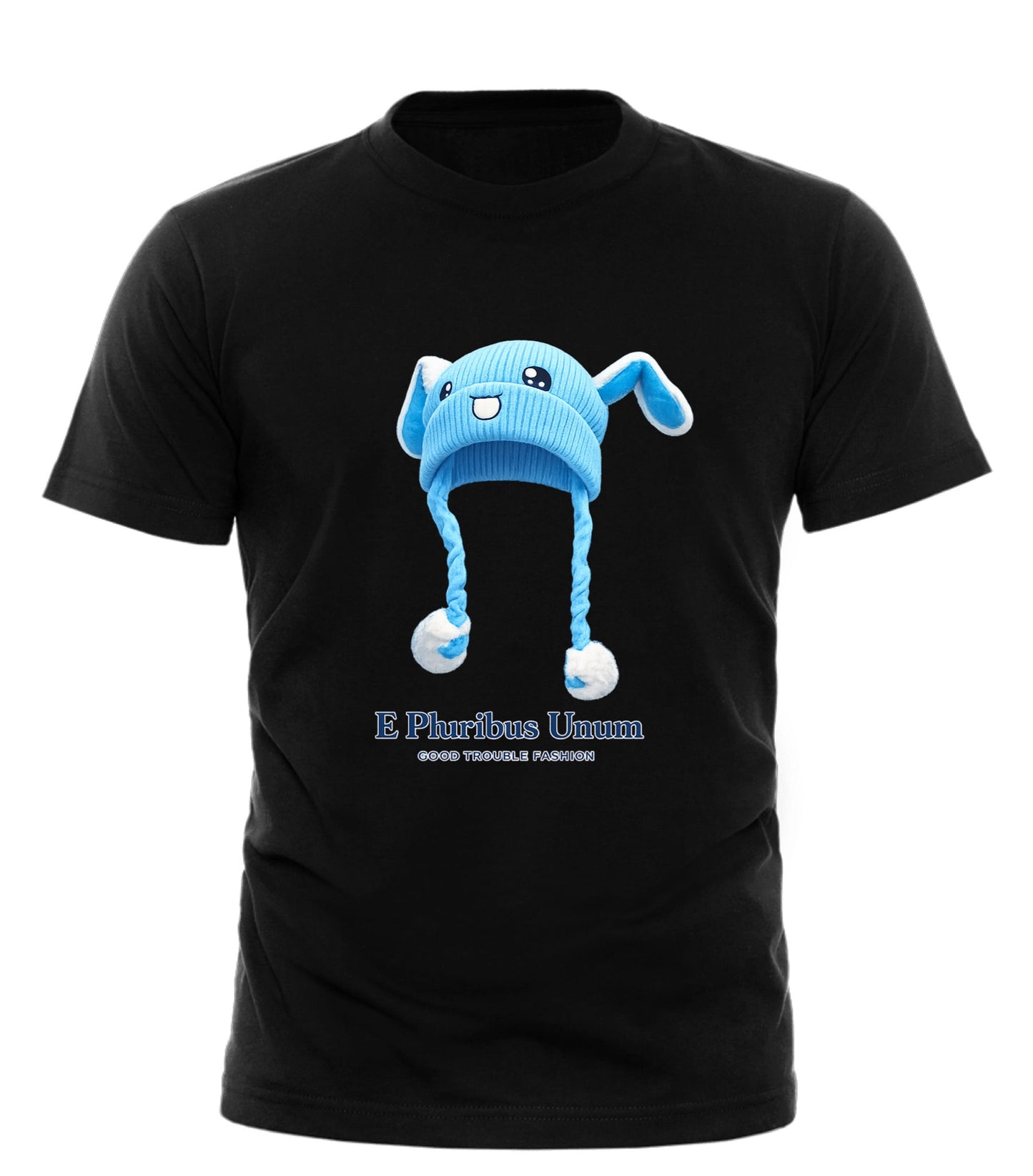E pluribus unum T-shirt - Blue Hat Boy Design for Everyday Wear - Good Trouble Fashion