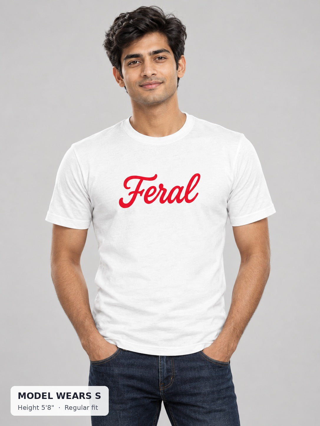 Feral T-Shirt – Embrace Your Wild Side with Style on model wearing size S - Good Trouble Fashion