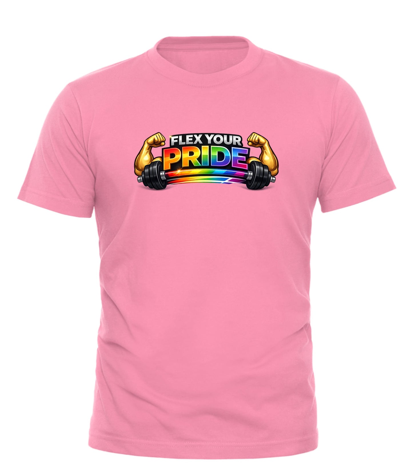 Flex Your Pride Rainbow Fitness Tee | Good Trouble Fashion - Good Trouble Fashion