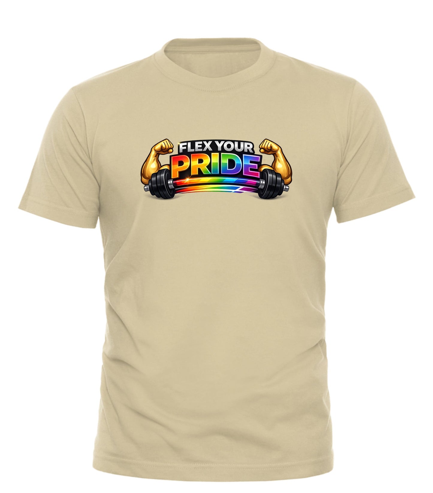 Flex Your Pride Rainbow Fitness Tee | Good Trouble Fashion - Good Trouble Fashion