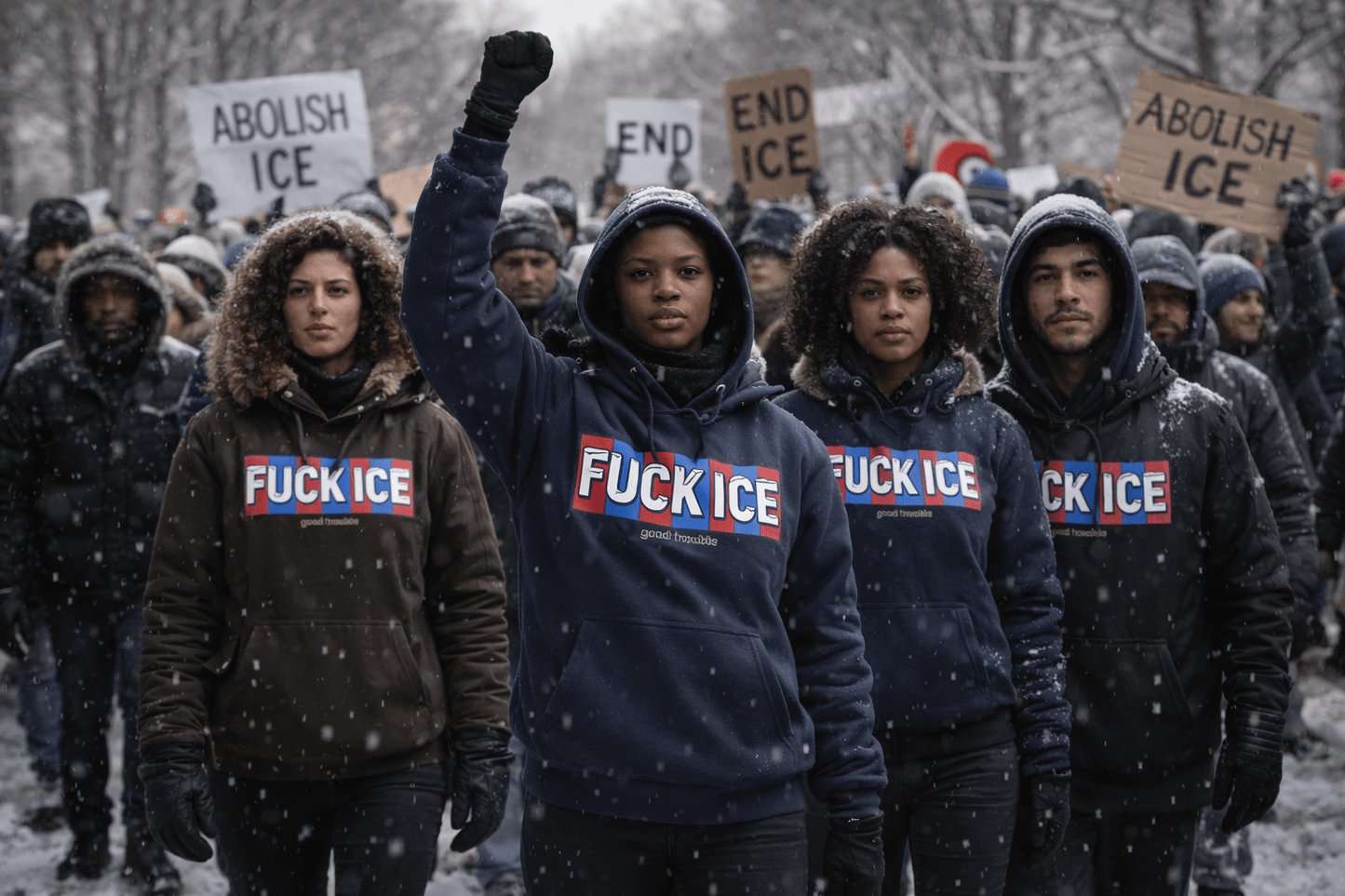 FUCK ICE – Good Trouble Activist Hoodie for Social Change - Good Trouble Fashion
