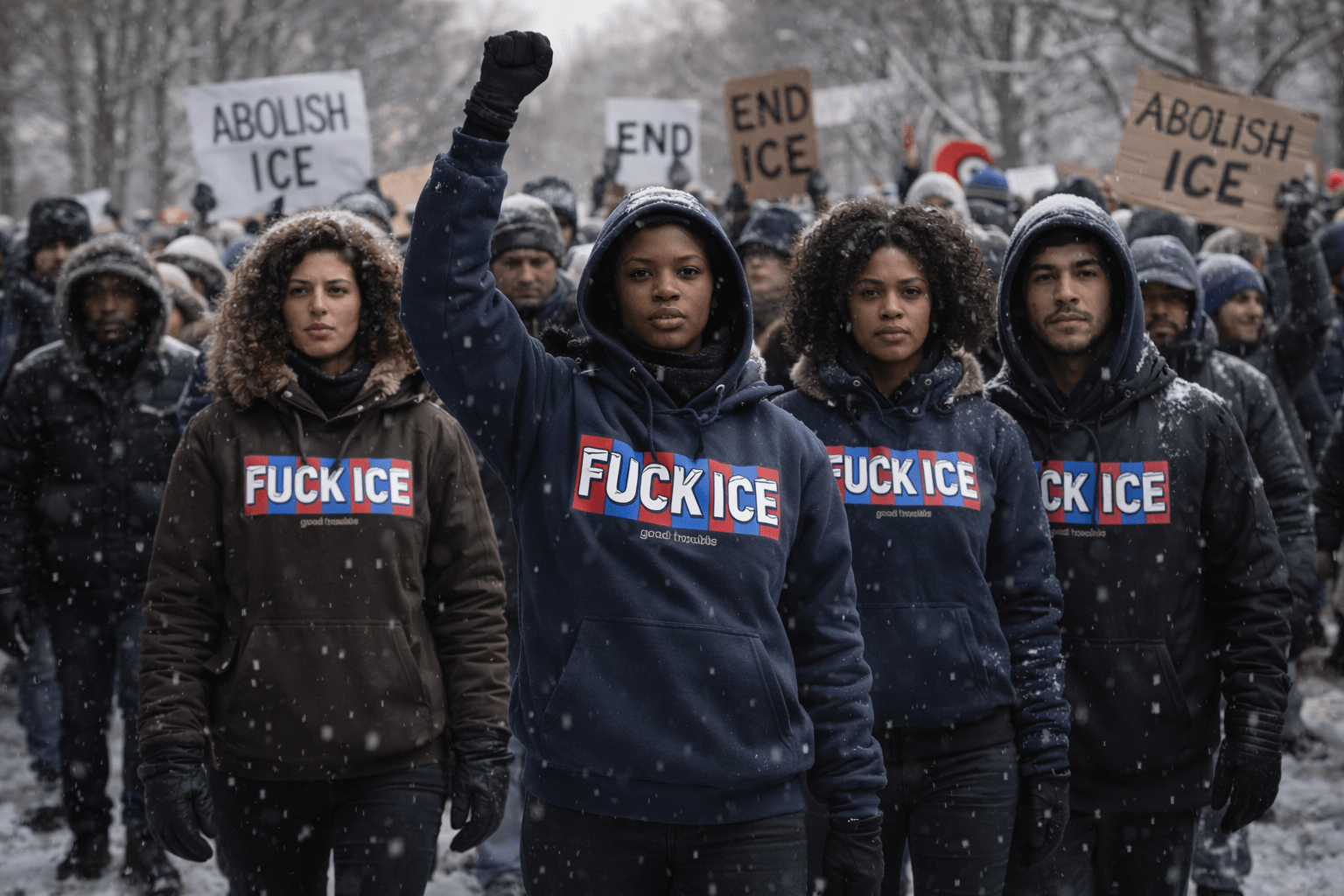 FUCK ICE – Good Trouble Activist Hoodie for Social Change - Good Trouble Fashion