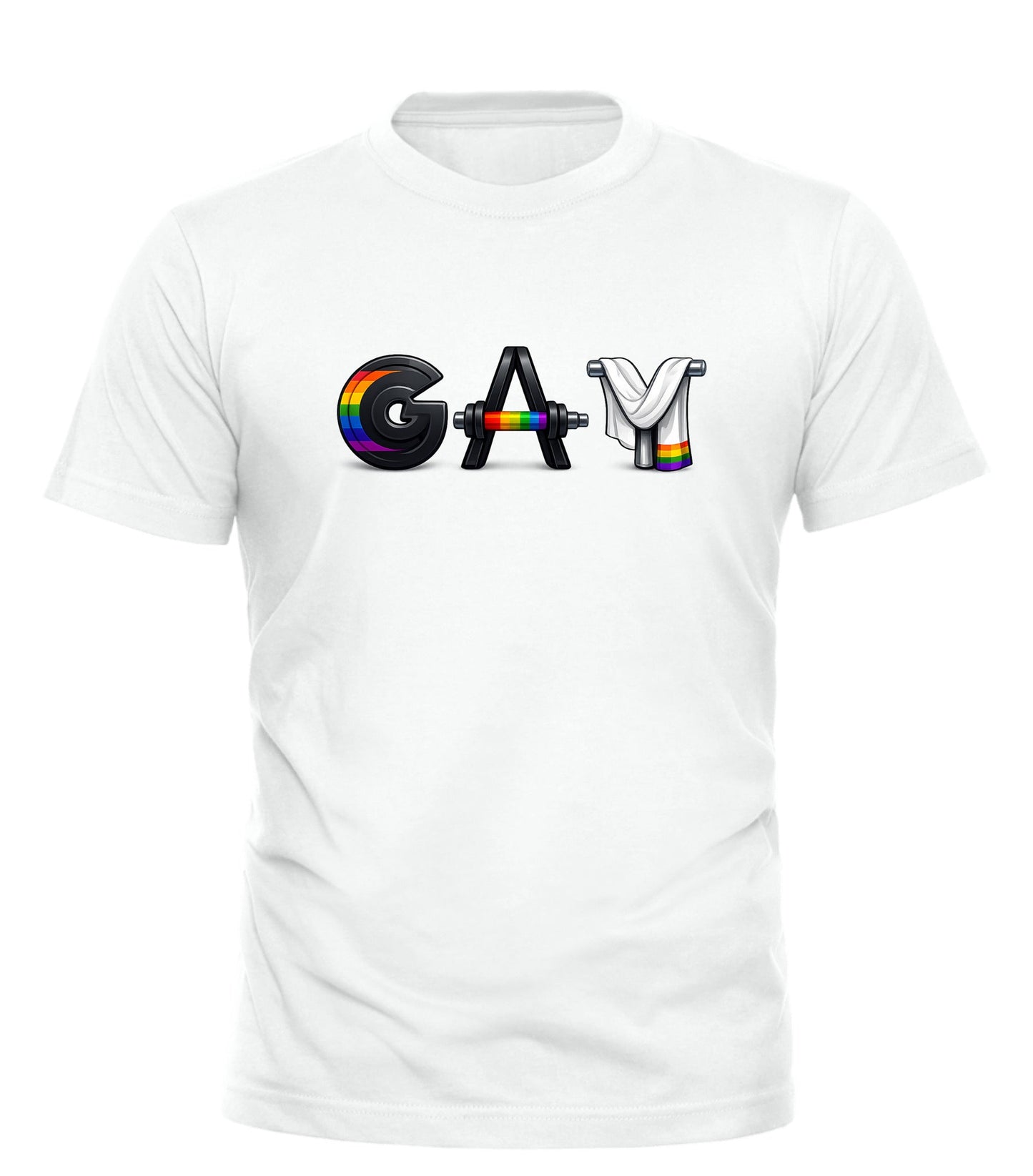 GAY Pride Fitness Tee | Barbell Pride Apparel for Good Trouble - Good Trouble Fashion
